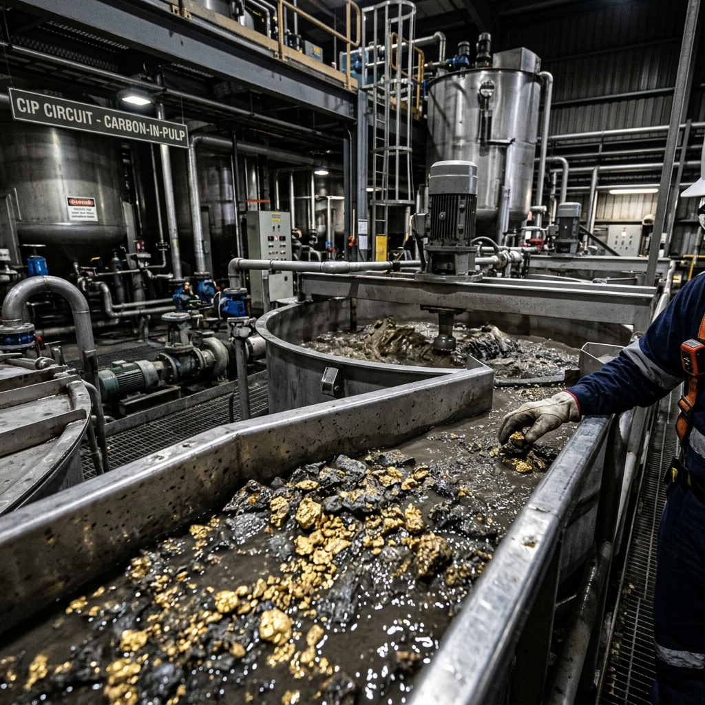 Activated carbon gold recovery CIP CIL mine process